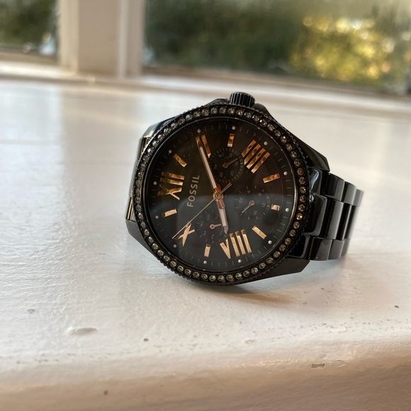 Fossil Black Ceramic Watch - Picture 4 of 9